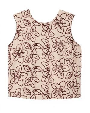 NEW CARTOLINA NANTUCKET women's linda shell top in floral
